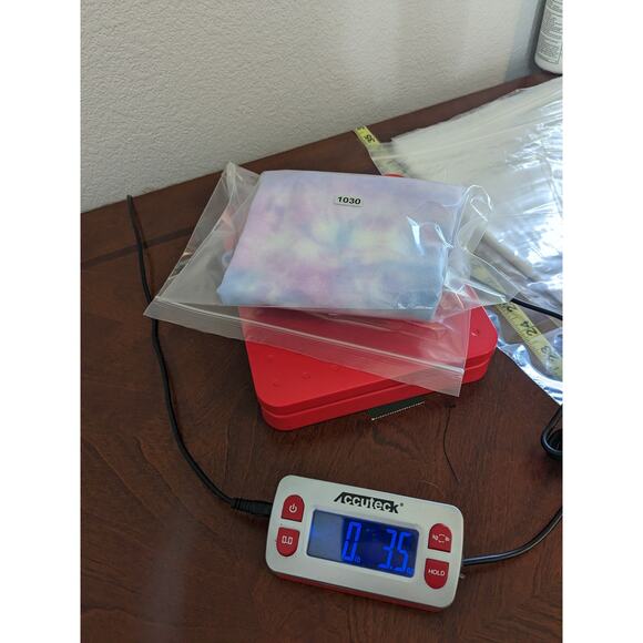 Tresics Luxe Cropped Tank Top Small Blue Pink TieDye Sleeveless Keyhole Knit New - Picture 7 of 9